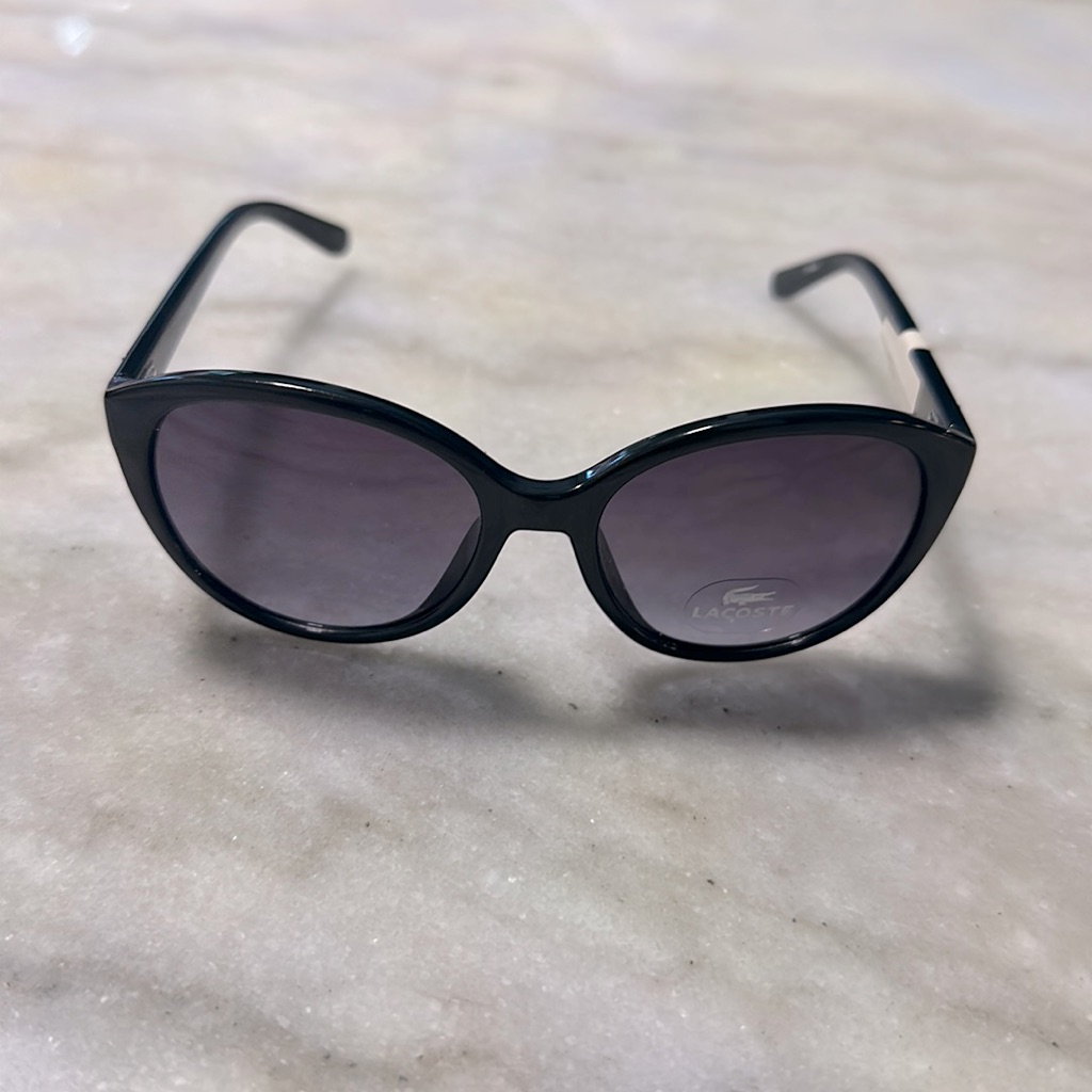 Unisex Black Lacoste Sunglasses